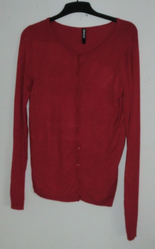 Dunkelrote feine strickjacke - feine,