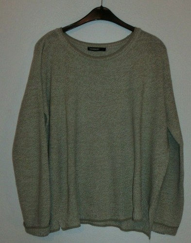 Beige mellierter strickpulli - beige,